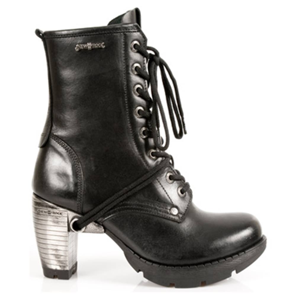 New Rock - MTR001S1 Enkellaars - Zwart/Zilverkleurig Product image